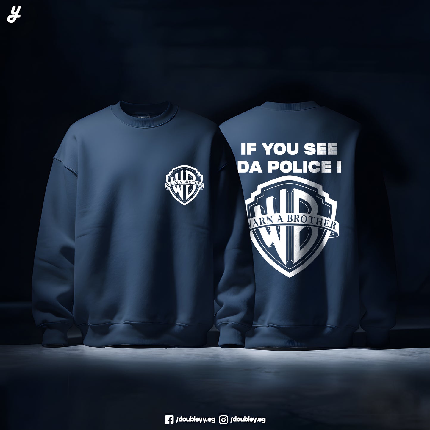 "Warn A brother" Premium Oversized Crewneck