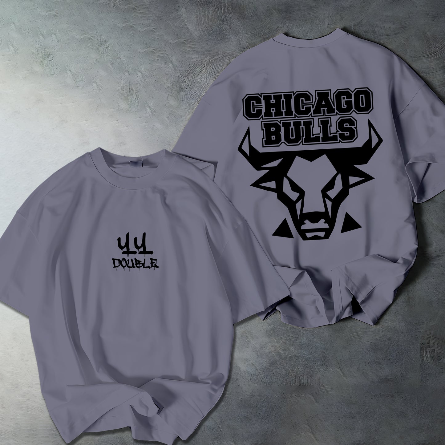 OVERSIZED Gray Bulls T-SHIRT