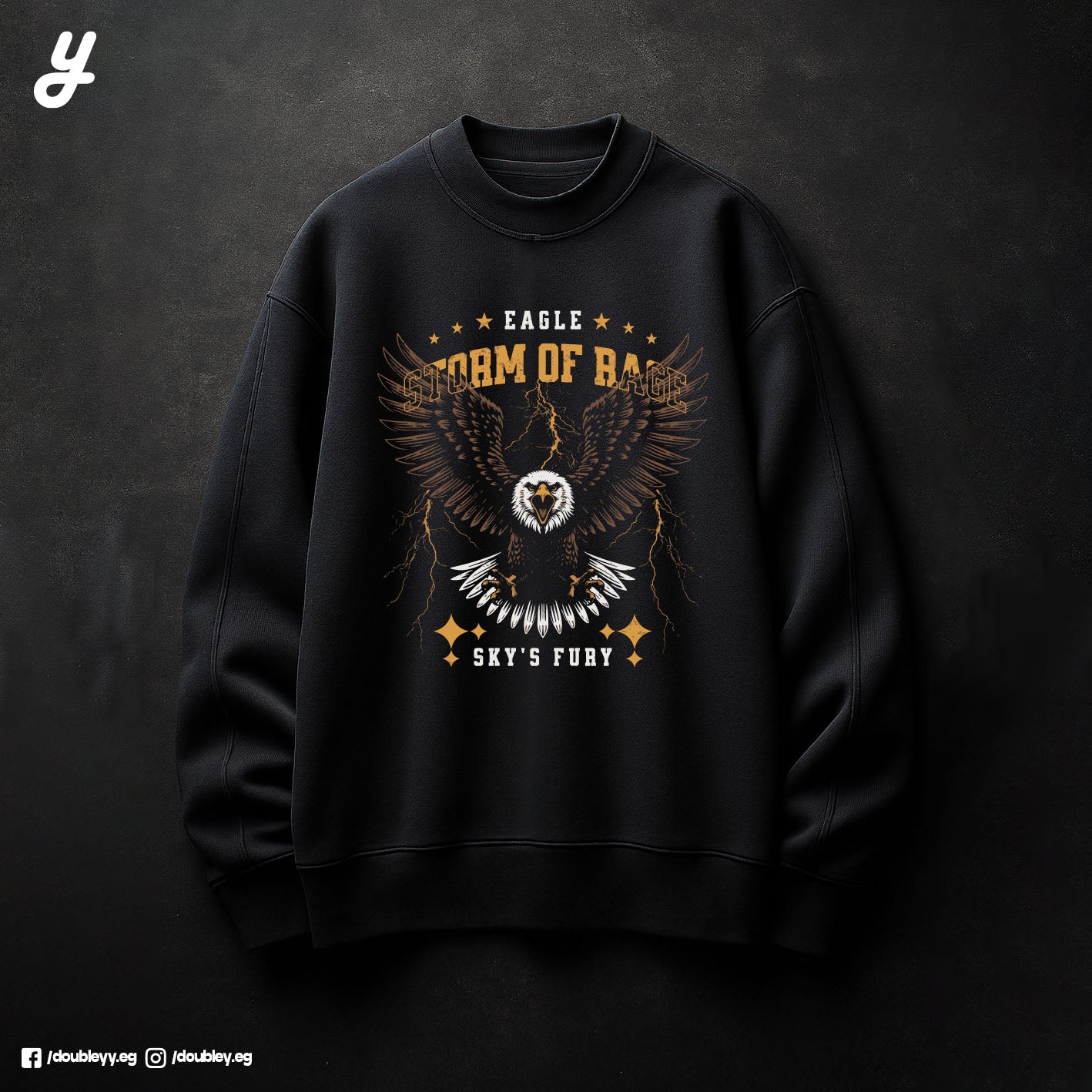 "Storm of Rage" Premium Oversized Crewneck