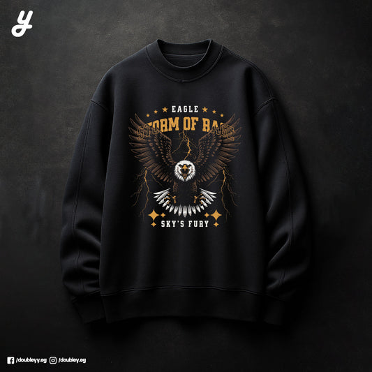 "Storm of Rage" Premium Oversized Crewneck