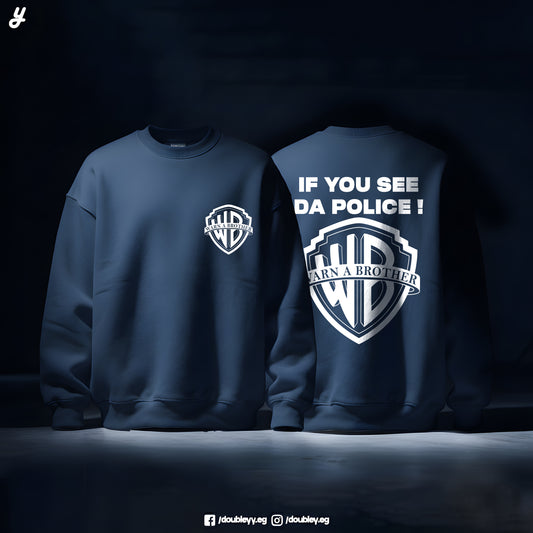 "Warn A brother" Premium Oversized Crewneck