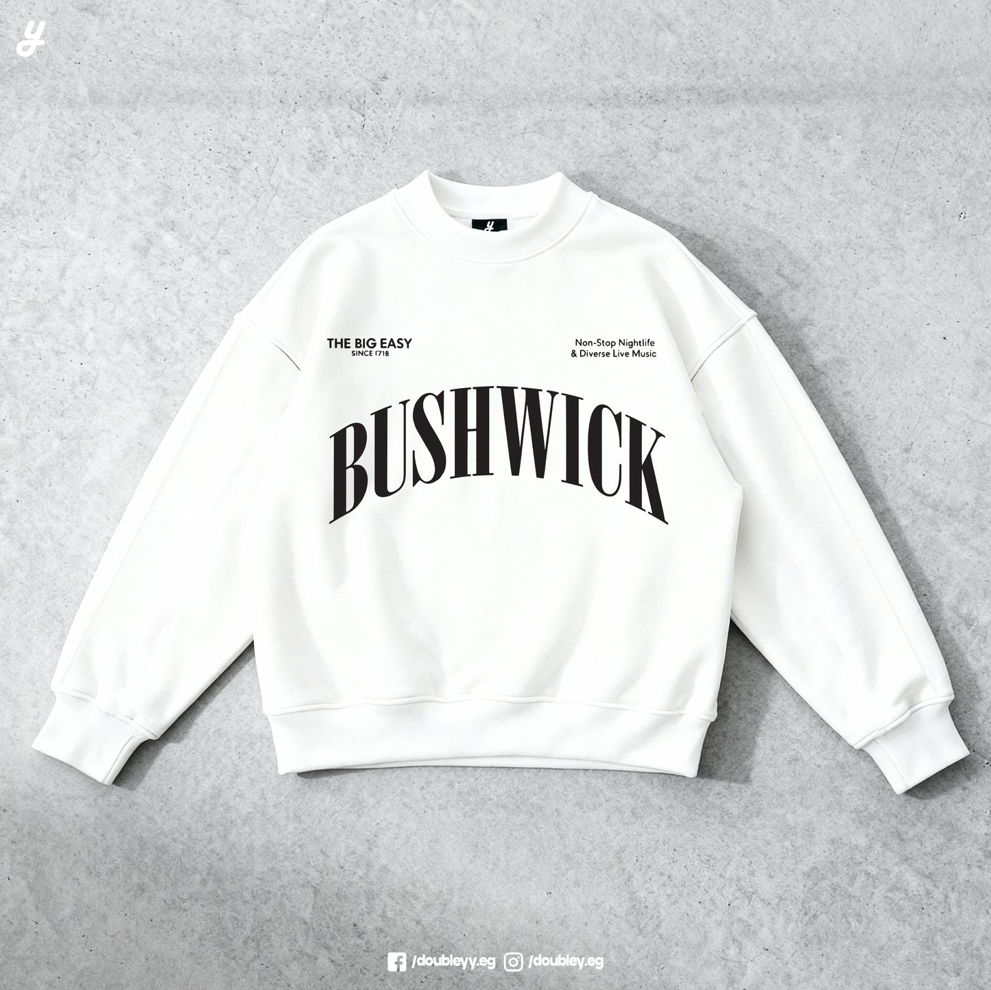 "BushWick" Premium Oversized Crewneck